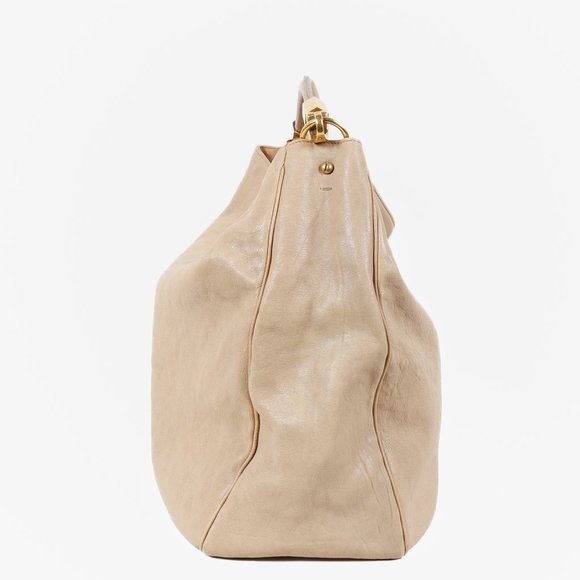 *SOLD* Yves Saint Laurent Beige Roady Hobo Bag - Picture 3 of 11